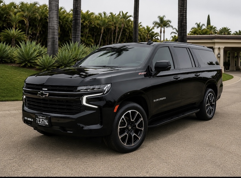 Black Chevrolet Suburban operated by RiservD